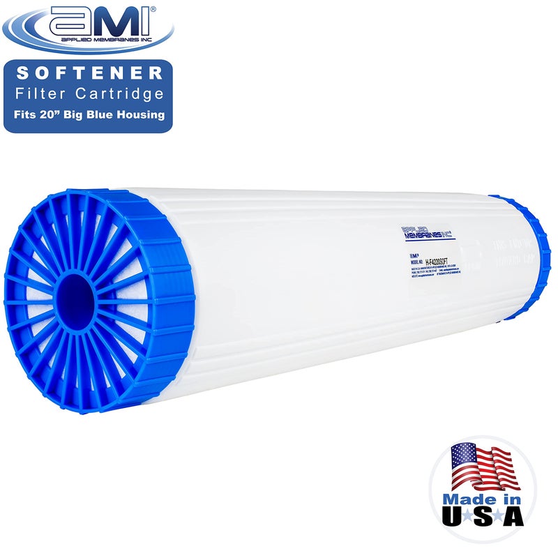 APPLIED MEMBRANES INC. Water Softening Filter Cartridge | 4.5" x 20" to fit 20" Housing | Ion Exchange Filter Softens Water | Great for Washing Machines and Appliances (4.5 x 20) - Image 3